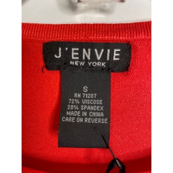 J’Envie New York Tank Top Loose Dark Coral Size Small Sleeveless Shell  NWTs - Picture 3 of 4